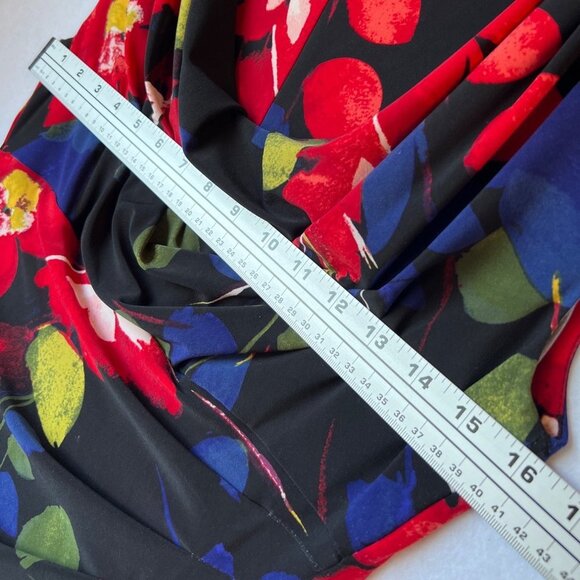 Lauren Ralph Lauren Colorful Floral Dress Size 10P - Picture 8 of 11